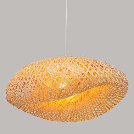 Atmosphera - Candeeiro suspenso BEDDY 1xE27/40W/230V bambu
