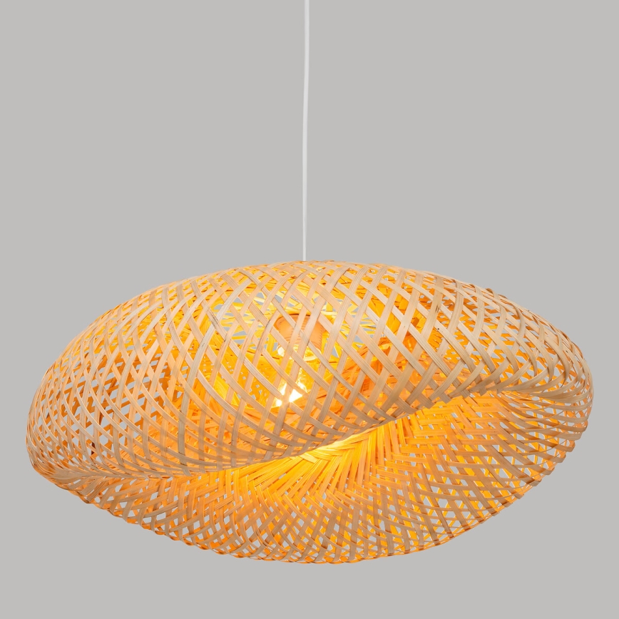 Atmosphera - Candeeiro suspenso BEDDY 1xE27/40W/230V bambu