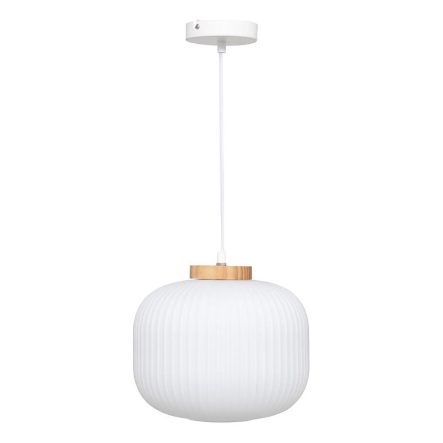 Atmosphera - Candeeiro suspenso com cabo TRAVIS 1xE27/25W/230V pinho