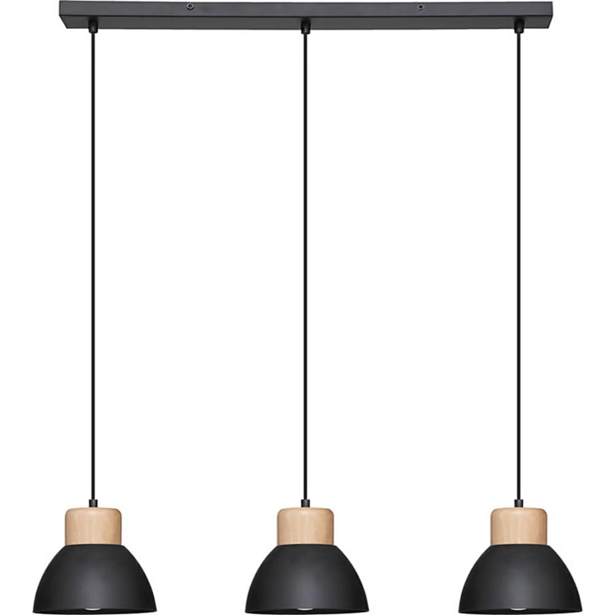 Atmosphera - Candeeiro suspenso DESY 1xE27/40W/230V pinho