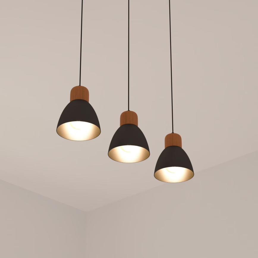 Atmosphera - Candeeiro suspenso DESY 1xE27/40W/230V pinho