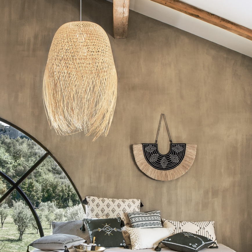 Atmosphera - Candeeiro suspenso ELIS 1xE27/40W/230V bambu