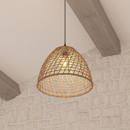 Atmosphera - Candeeiro suspenso JADA 1xE27/40W/230V vime