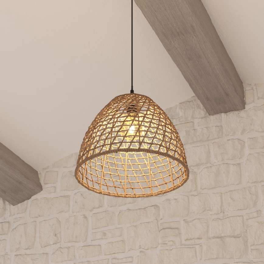 Atmosphera - Candeeiro suspenso JADA 1xE27/40W/230V vime