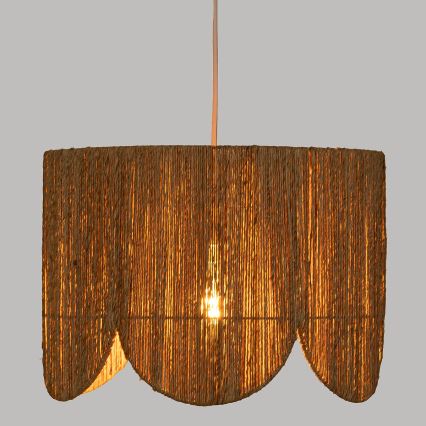 Atmosphera - Candeeiro suspenso JANICE 1xE27/40W/230V juta