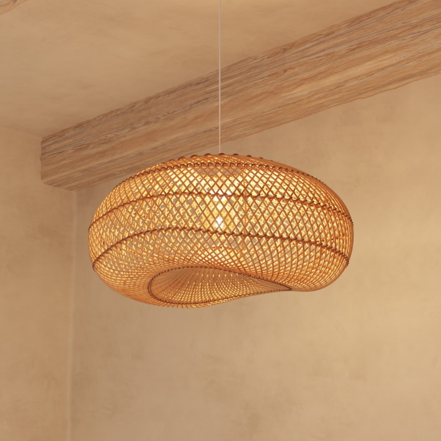 Atmosphera - Candeeiro suspenso JENY 1xE27/40W/230V vime