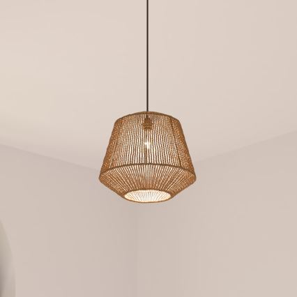 Atmosphera - Candeeiro suspenso JILY 1xE27/40W/230V juta bege