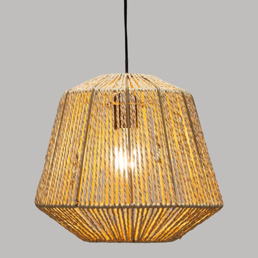 Atmosphera - Candeeiro suspenso JILY 1xE27/40W/230V juta bege