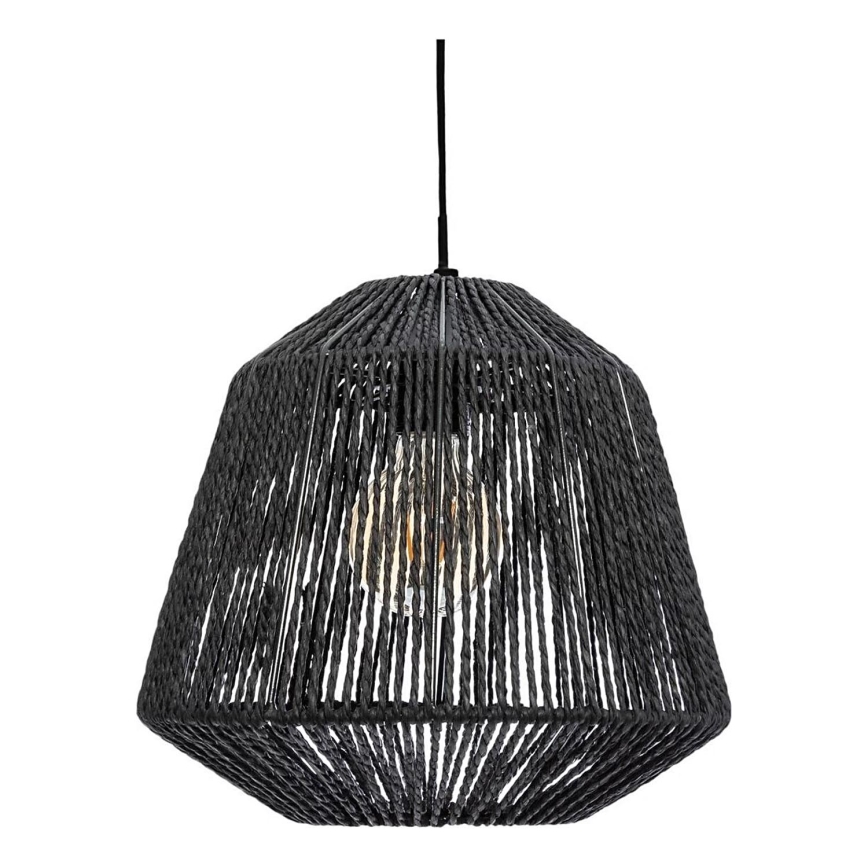 Atmosphera - Candeeiro suspenso JILY 1xE27/40W/230V juta preto