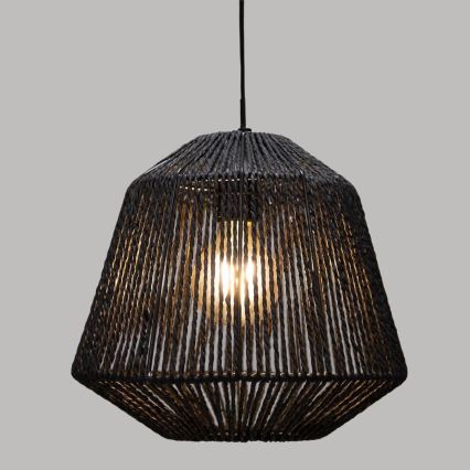 Atmosphera - Candeeiro suspenso JILY 1xE27/40W/230V juta preto