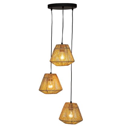 Atmosphera - Candeeiro suspenso JILY 3xE27/40W/230V juta