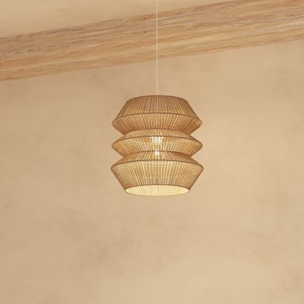 Atmosphera - Candeeiro suspenso LIZA 1xE27/40W/230V juta