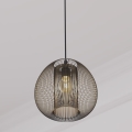 Atmosphera - Candeeiro suspenso NODA 1xE27/40W/230V preto