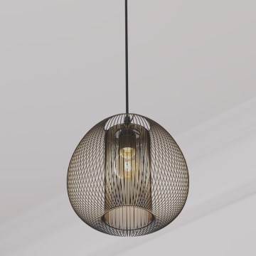 Atmosphera - Candeeiro suspenso NODA 1xE27/40W/230V preto