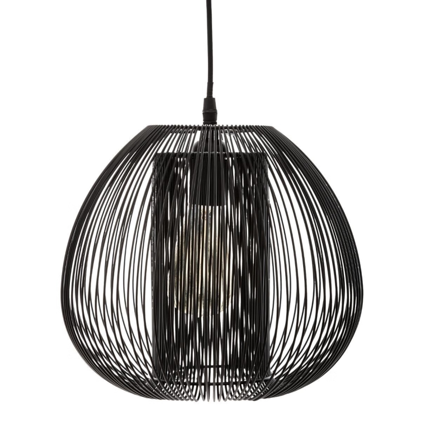 Atmosphera - Candeeiro suspenso NODA 1xE27/40W/230V preto