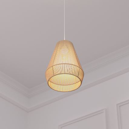 Atmosphera - Candeeiro suspenso PALM 1xE27/40W/230V juta