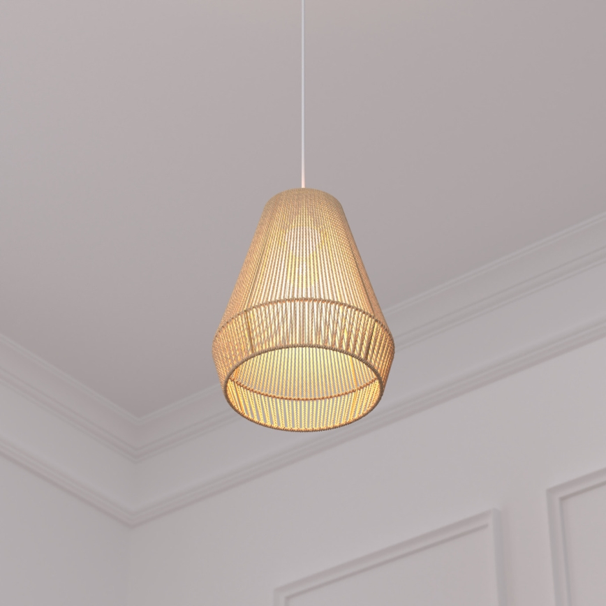 Atmosphera - Candeeiro suspenso PALM 1xE27/40W/230V juta