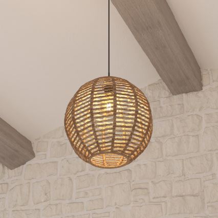 Atmosphera - Candeeiro suspenso RANA 1xE27/40W/230V vime