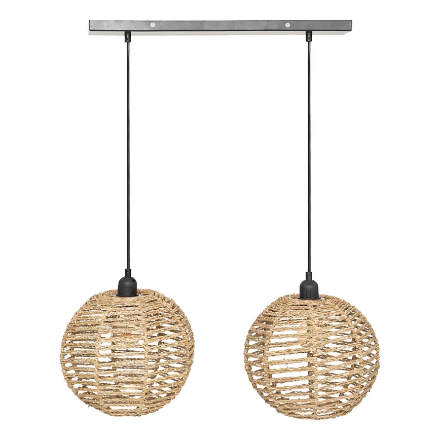 Atmosphera - Candeeiro suspenso RANA 2xE27/40W/230V vime