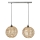Atmosphera - Candeeiro suspenso RANA 2xE27/40W/230V vime