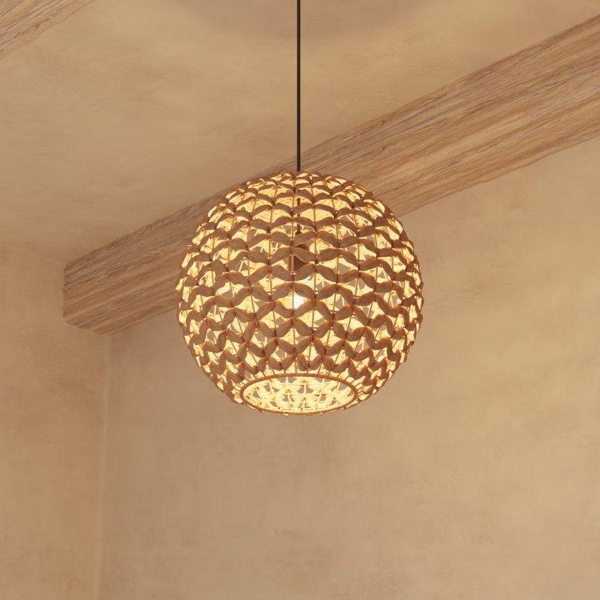 Atmosphera - Candeeiro suspenso SAND 1xE27/40W/230V Jacinto-de-água