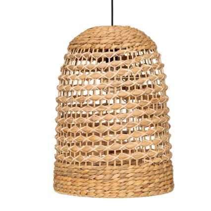 Atmosphera - Candeeiro suspenso SAND 1xE27/40W/230V vime/Jacinto-de-água