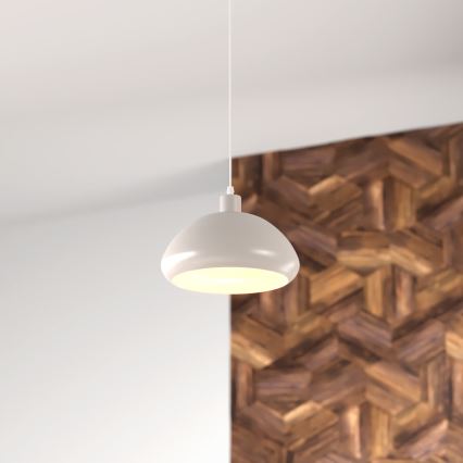 Atmosphera - Candeeiro suspenso SAVIO 1xE27/40W/230V bege