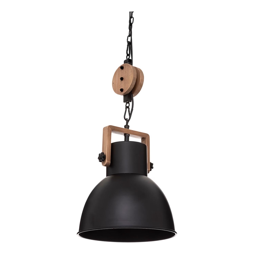 Atmosphera - Candeeiro suspenso SILAS 1xE27/40W/230V pinho