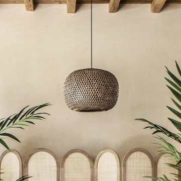 Atmosphera - Candeeiro suspenso SINAI 1xE27/40W/230V bambu