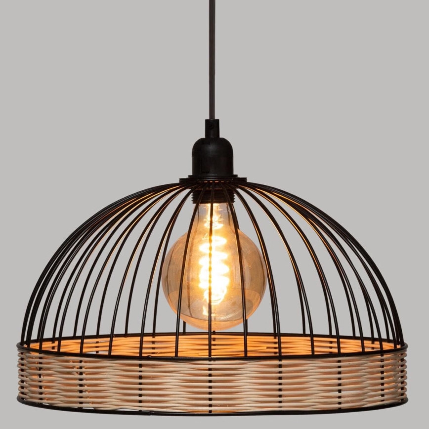 Atmosphera - Candeeiro suspenso SUWA 1xE27/40W/230V vime