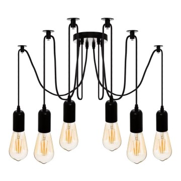 Atmosphera - Candeeiro suspenso UDELL 6xE27/40W/230V aranha
