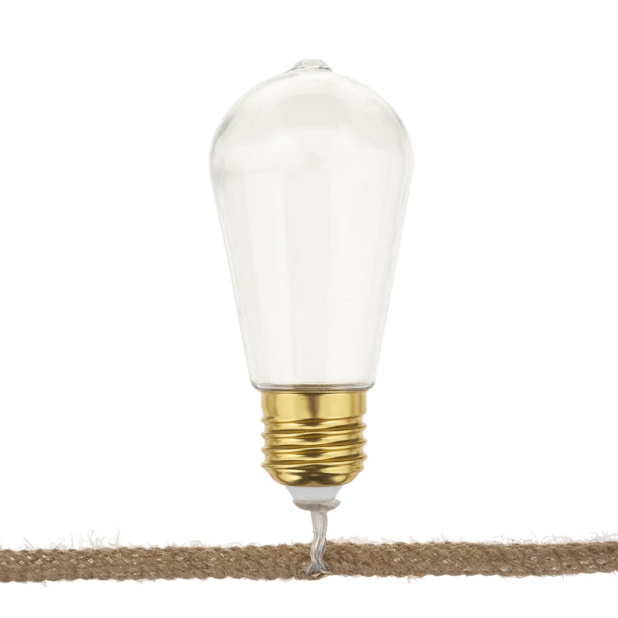 Atmosphera - Corrente decorativa LED GRINALDA 10xLED/2xAA 1,65m branco quente