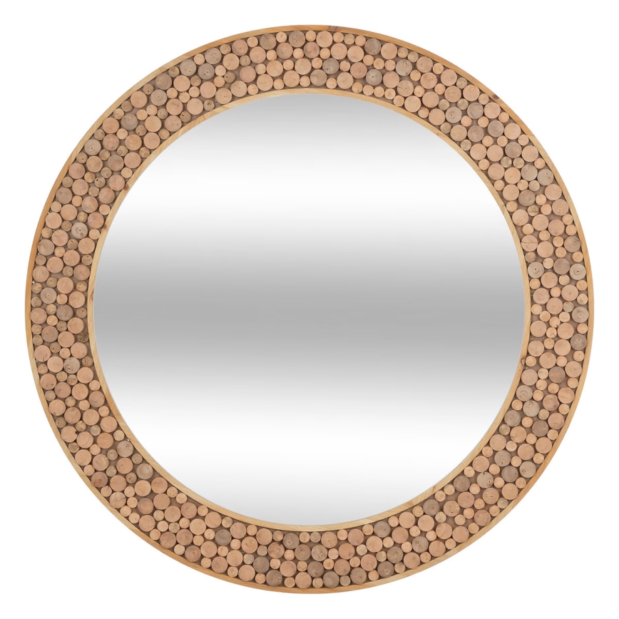 Atmosphera - Espelho de parede ANOKI diâmetro 99 cm eucalipto