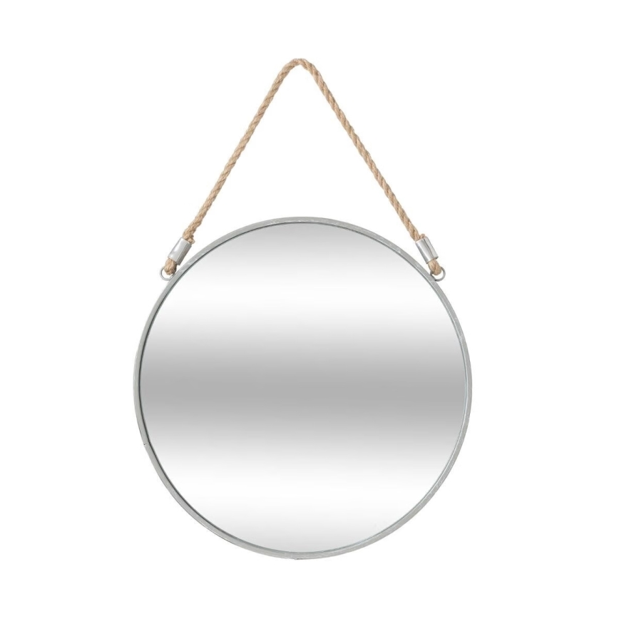 Atmosphera - Espelho de parede EDEN diâmetro 38 cm prateado