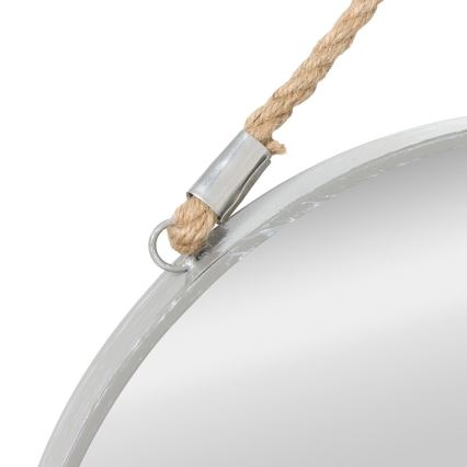Atmosphera - Espelho de parede EDEN diâmetro 38 cm prateado