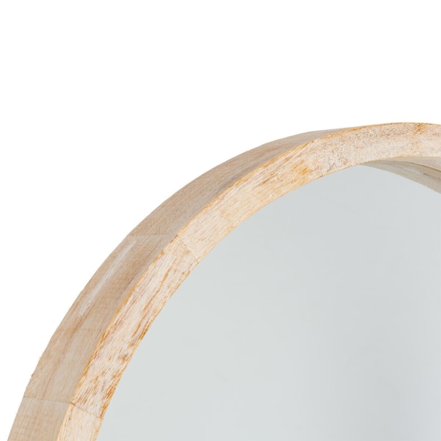 Atmosphera - Espelho de parede OLAV diâmetro 52 cm paulownia
