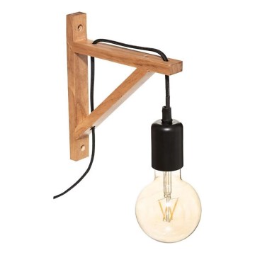 Atmosphera - Iluminação de parede WILD 1xE27/25W/230V pinho