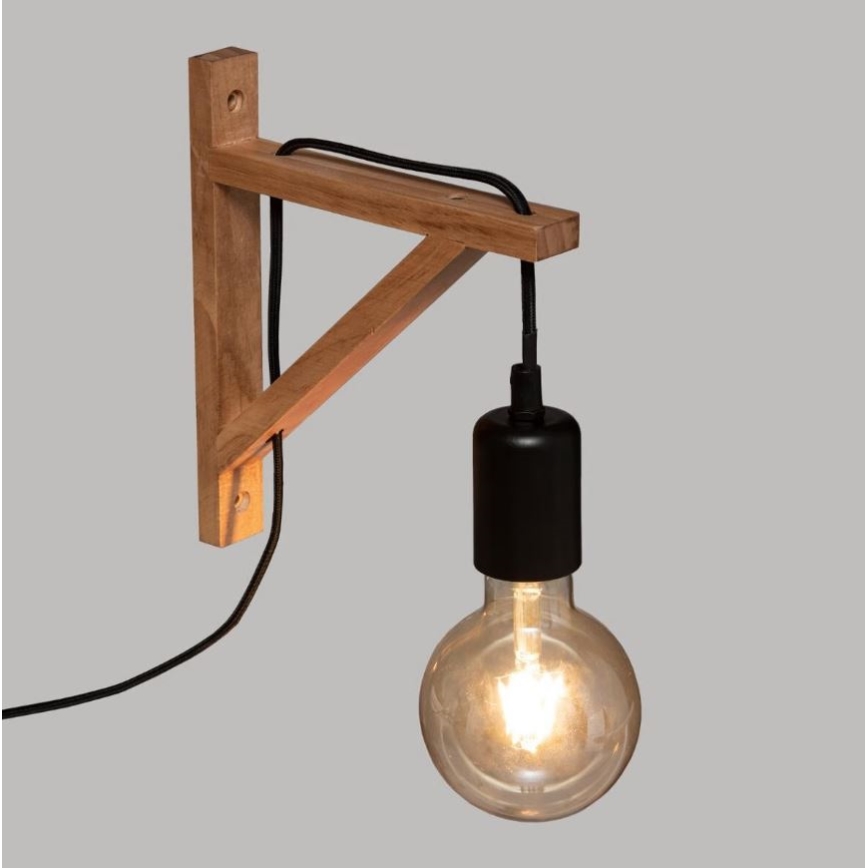Atmosphera - Iluminação de parede WILD 1xE27/25W/230V pinho