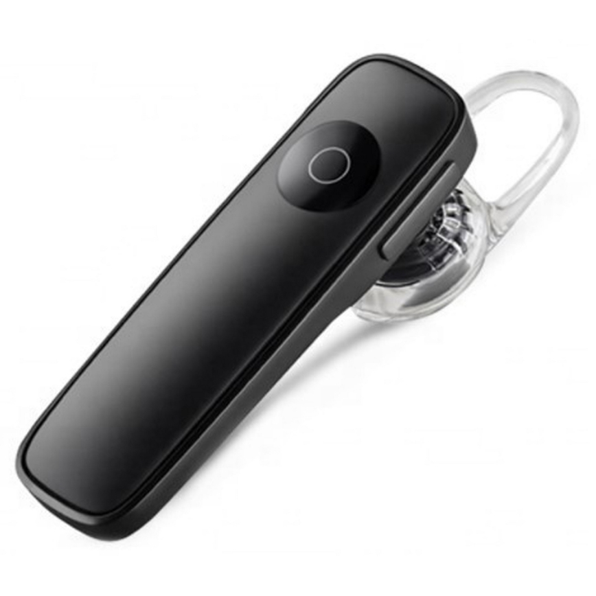 Auricular de mãos livres com microfone preto