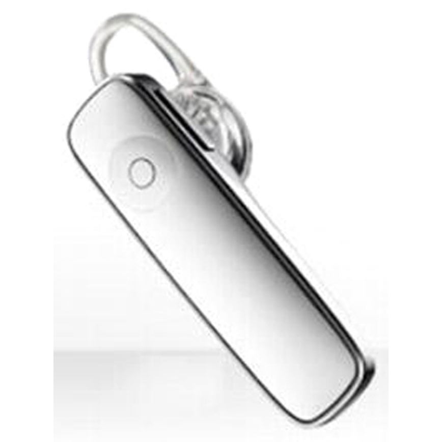 Auriculares mãos-livres com microfone branco