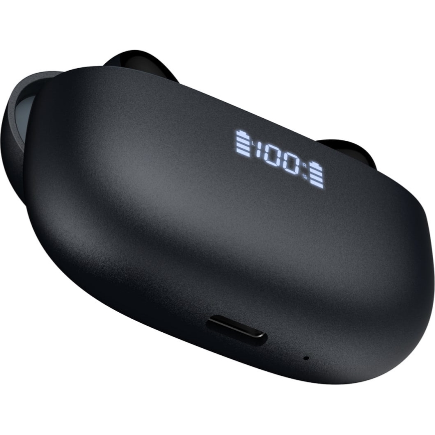 Auriculares sem fios com ANC+ENC 300 mAh + 2x 40 mAh preto