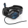 Auscultadores LED Gaming com um microfone preto/azul