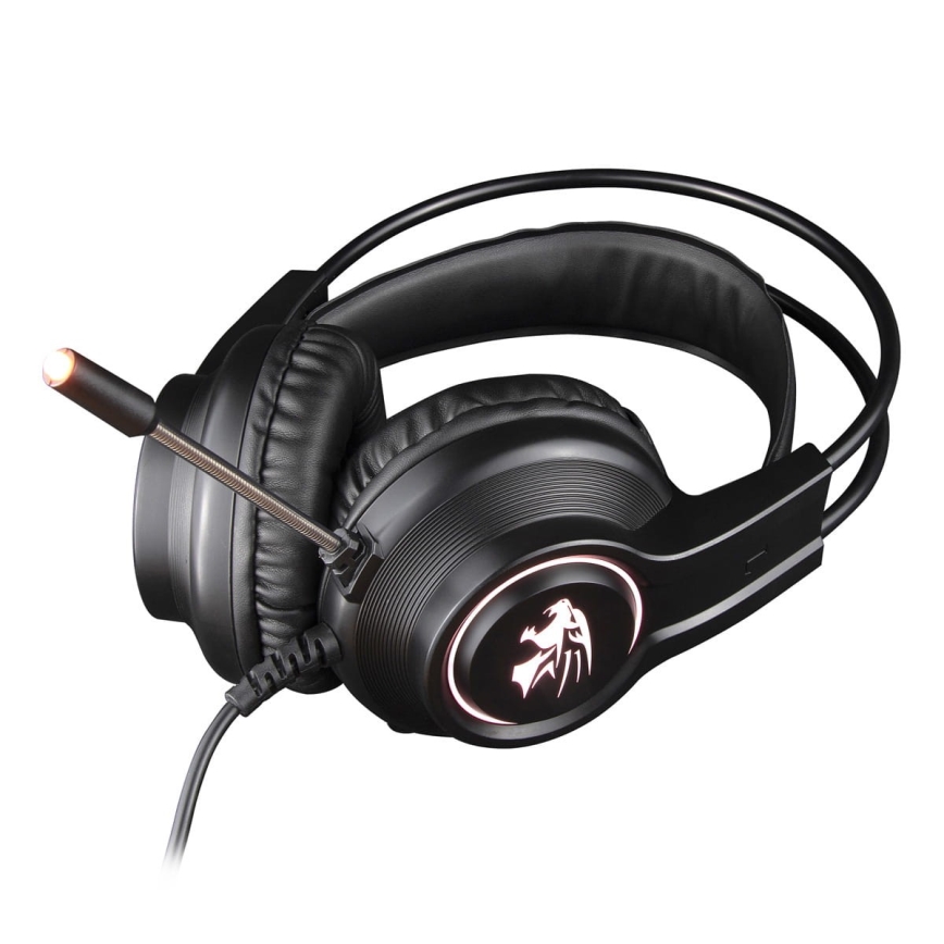 Auscultadores LED RGB VARR com microfone 3,5