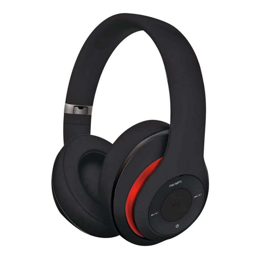 Auscultadores sem fios com Bluetooth pretos