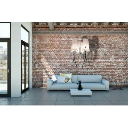 Azzardo AZ0028 - Candelabro suspenso DIABLO 6xE14/11W/230V branco