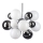 Azzardo AZ0110 - Candelabro pendente NOBLE 10xG4/20W/230V