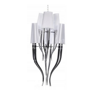 Azzardo AZ0173 - Candelabro suspenso DIABLO 12xE14/11W/230V branco