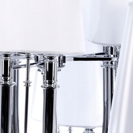 Azzardo AZ0173 - Candelabro suspenso DIABLO 12xE14/11W/230V branco