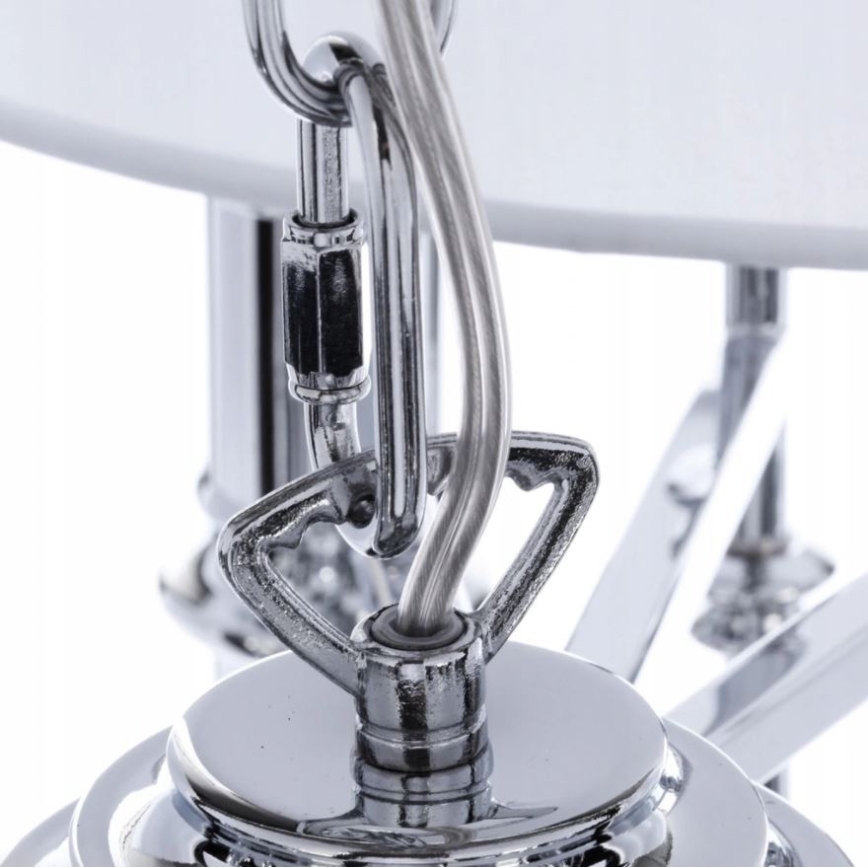 Azzardo AZ0173 - Candelabro suspenso DIABLO 12xE14/11W/230V branco