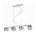 Azzardo AZ0493 - Candelabro num fio RUBIC 4xG9/40W/230V